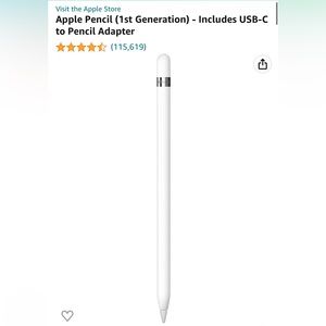 Apple Pencil (1st Generation) - Includes USB-C to Pencil Adapter